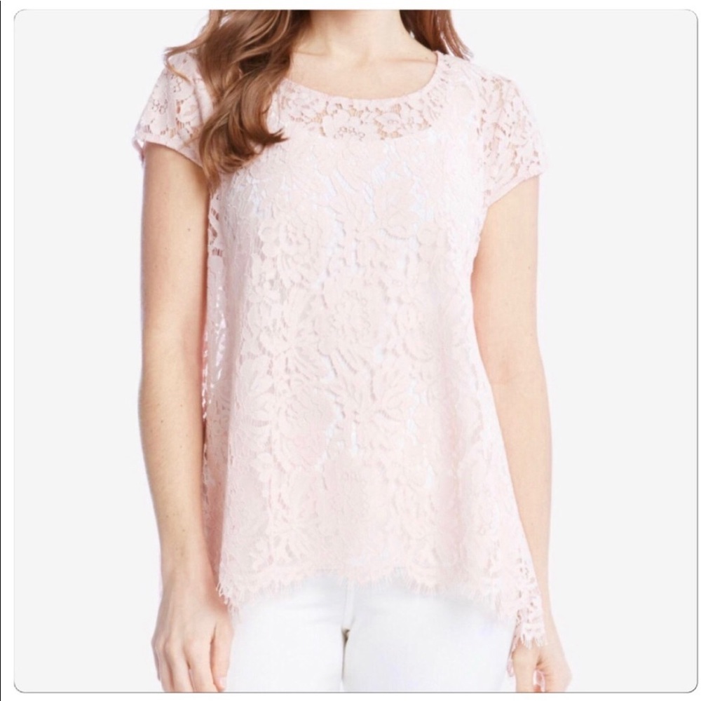 Karen Kane Floral Lace Top